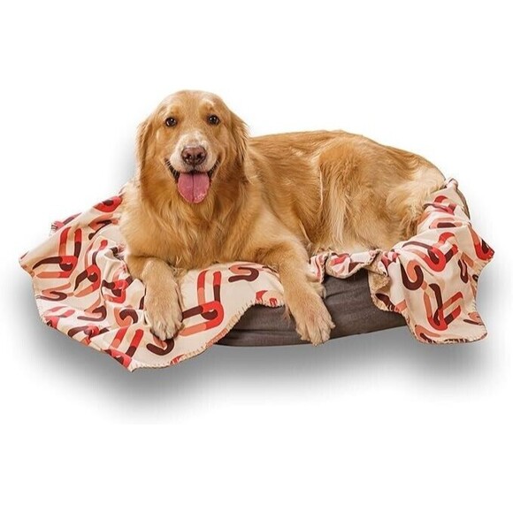 Waterproof & Soft Fluffy Premium Flannel Reversible Throw Dog Blankets 50 X 60" - Picture 4 of 6